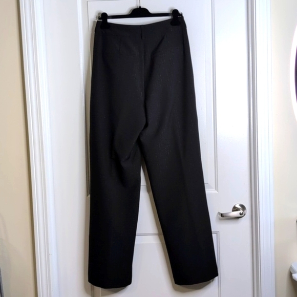 Seven For All Mankind High Waist Metallic Stripe Wide-Leg Trousers Career M - Picture 7 of 12